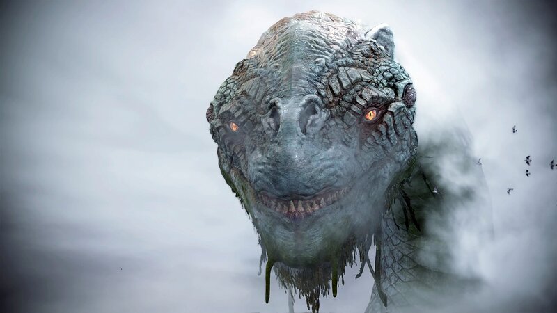 Large Reptilian Creature — Gray