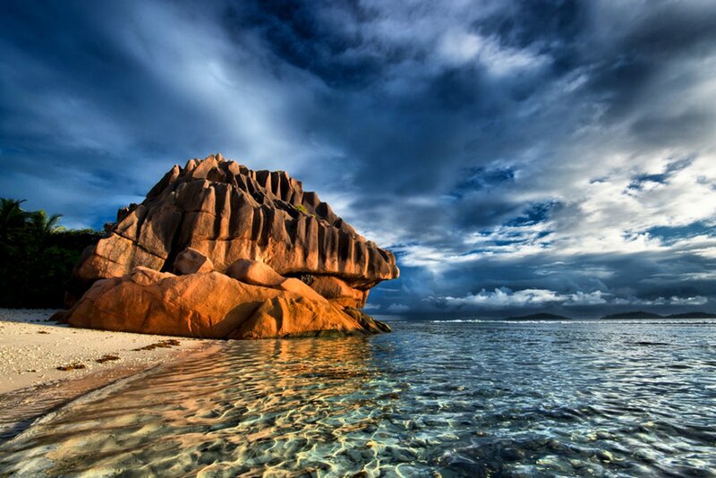 Large Rock Formation — Blue, Dramatic
