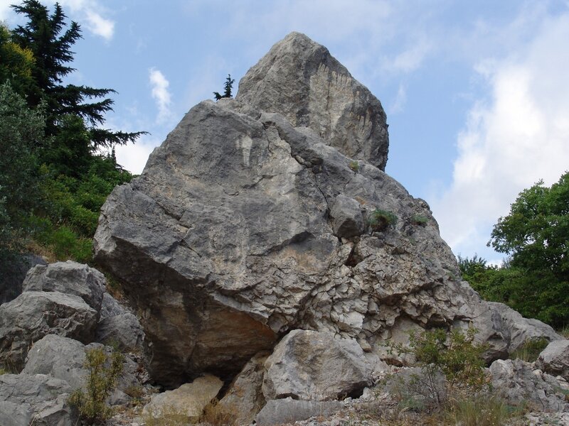 Large Rock Formation — Gray
