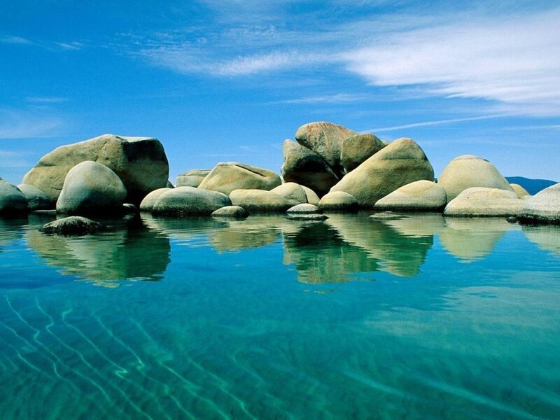 Large Rocks in Clear Water