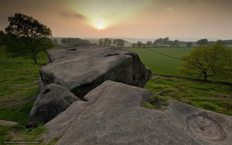 Large Rocks in Field