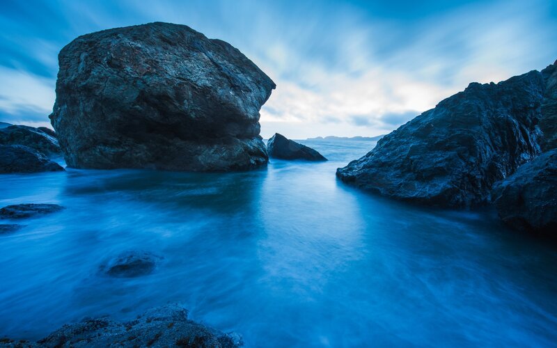 Large Rocks in Ocean