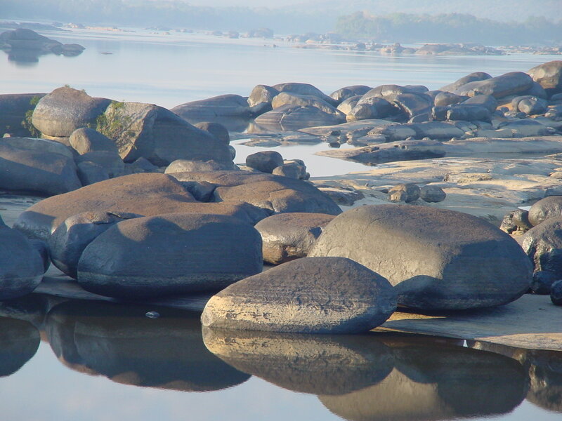 Large Rocks in River