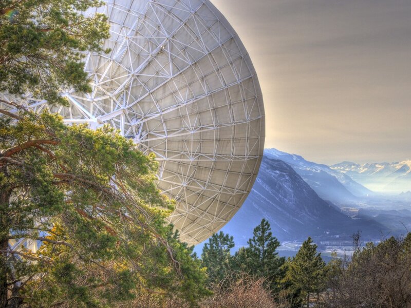Large Satellite Dish