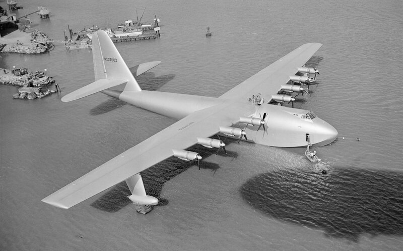 Large Seaplane in Water