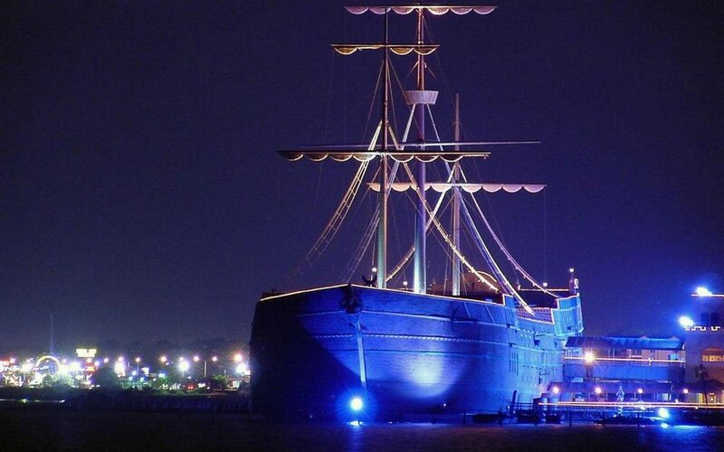 Large Ship at Night