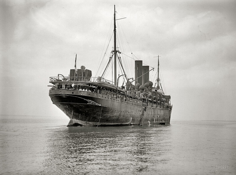 Large ship at sea