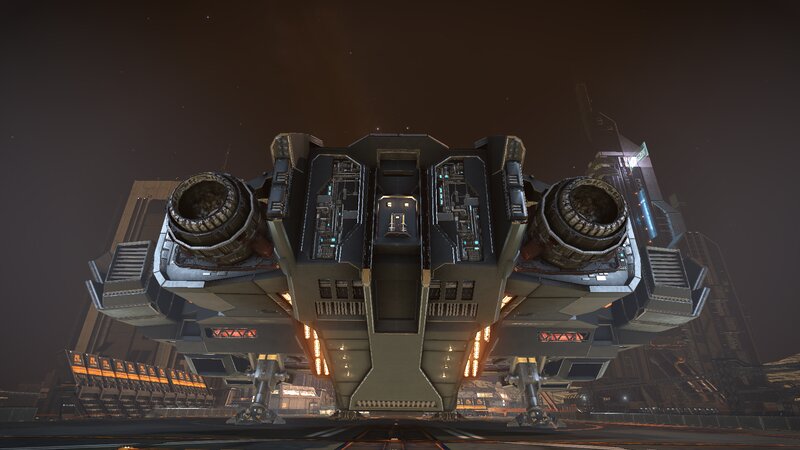 Large Spaceship from Below