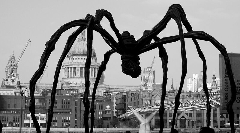 Large spider sculpture in London