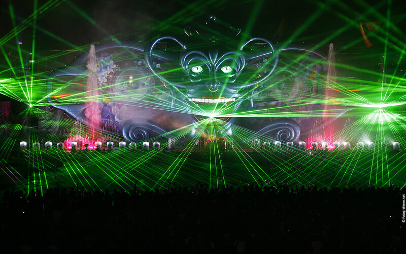 Large Stage with Laser Show