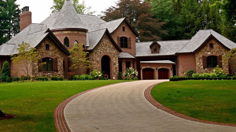 Large Stone and Brick House