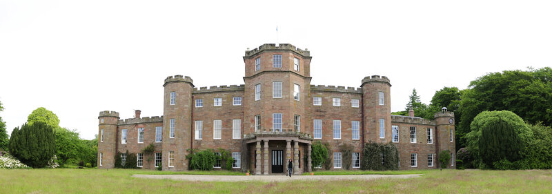 large stone castle building
