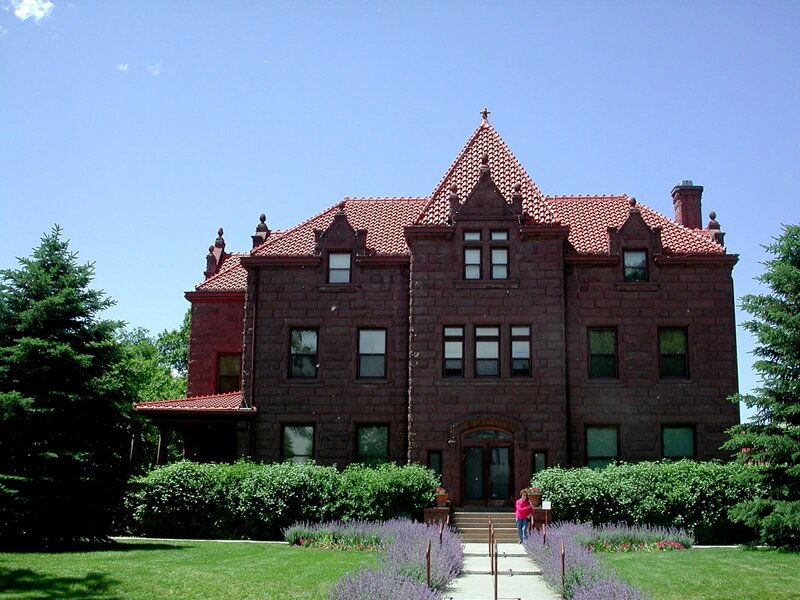 Large Stone House — Brown
