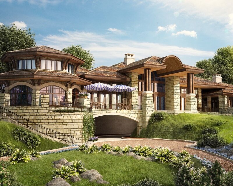 Large Stone House
