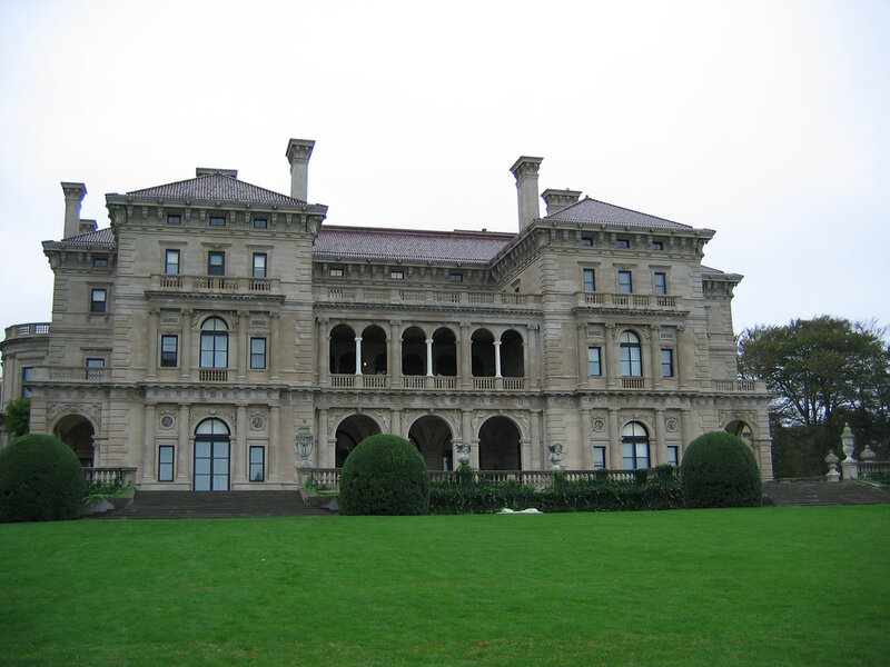 large stone mansion building