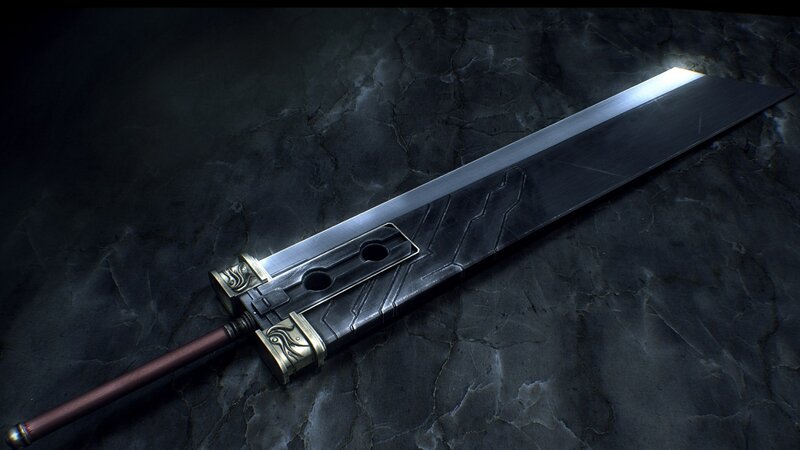 Large Sword on Stone — Black, Dark