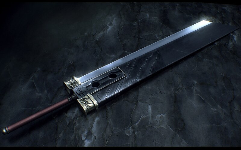 Large Sword on Stone — Black