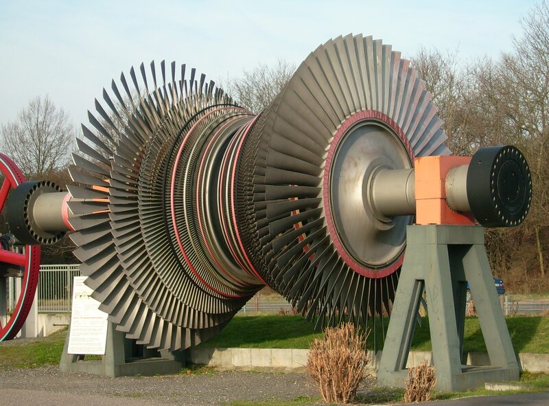 large turbine engine display