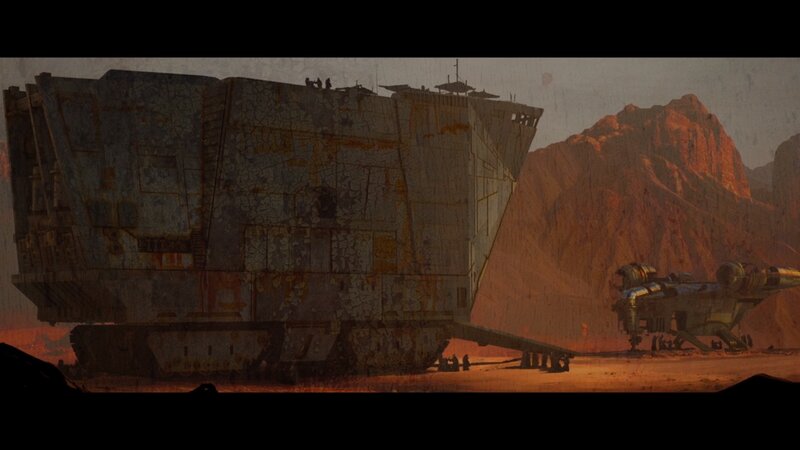 Large Vehicle in Desert