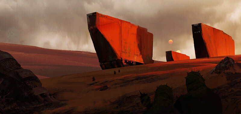 Large Vehicles in Desert