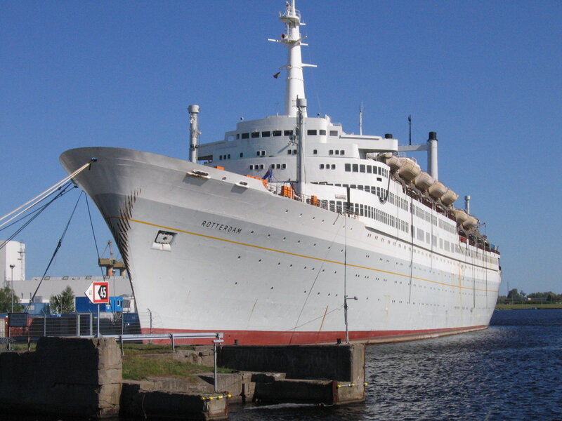 Large White Cruise Ship — Calm