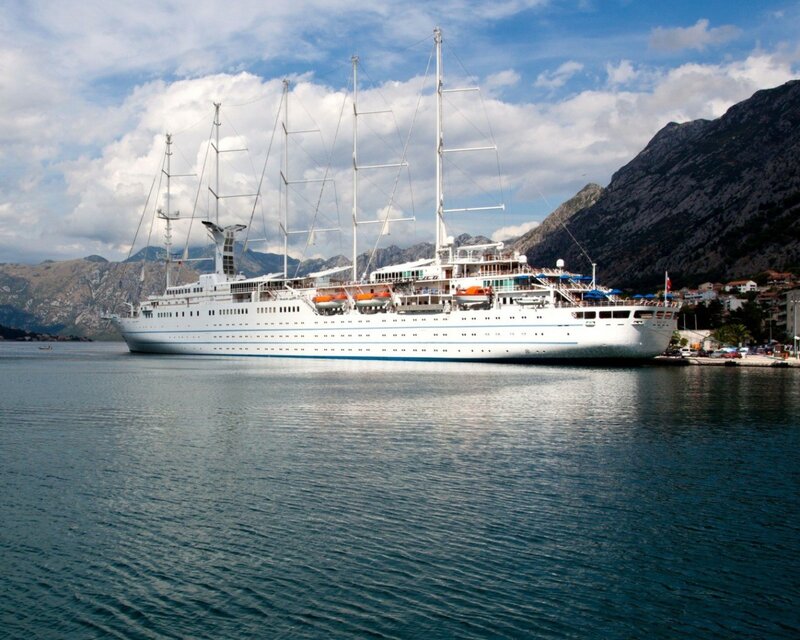 Large White Cruise Ship — Serene