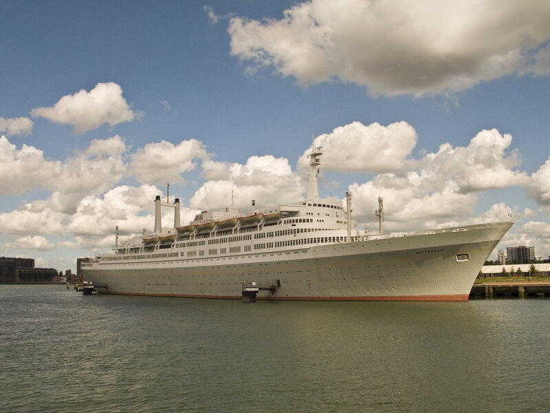 Large White Cruise Ship