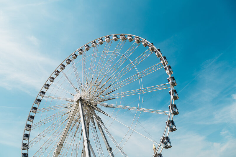 Large White Ferris Wheel