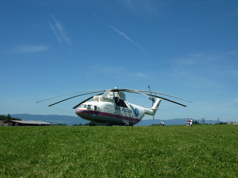 Large White Helicopter