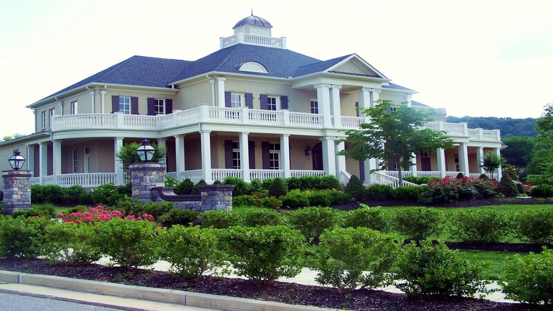 Large White Mansion — Serene