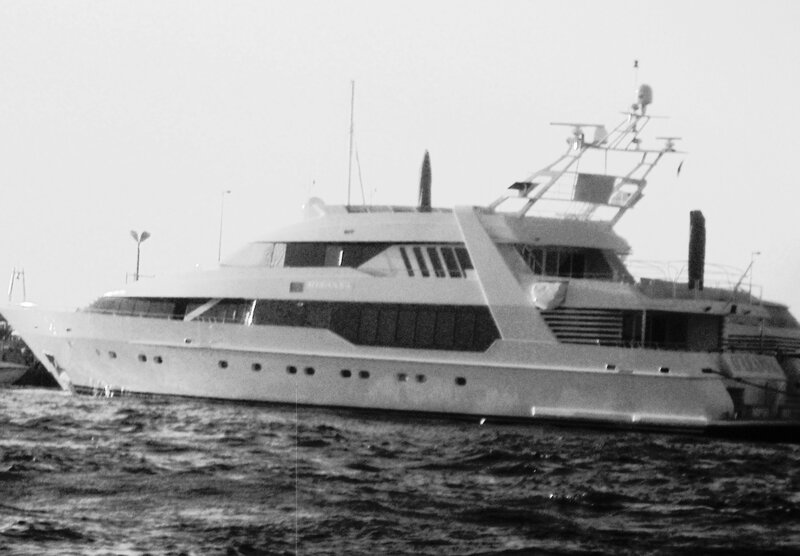 Large Yacht on Water