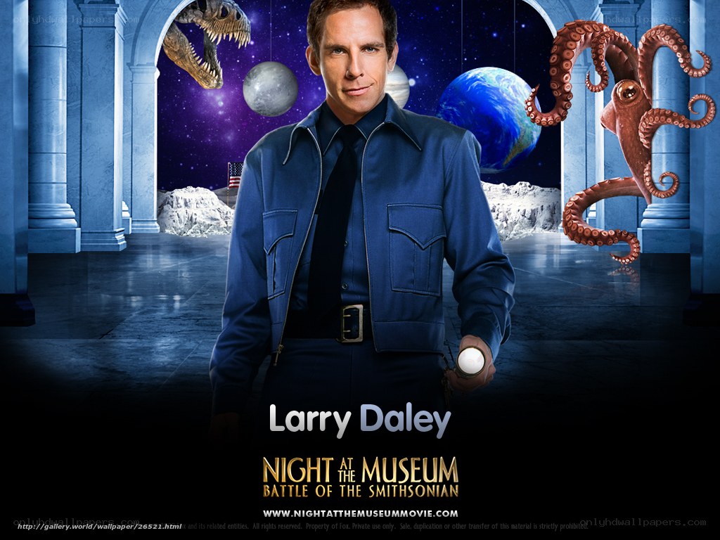 Larry Daley at the museum