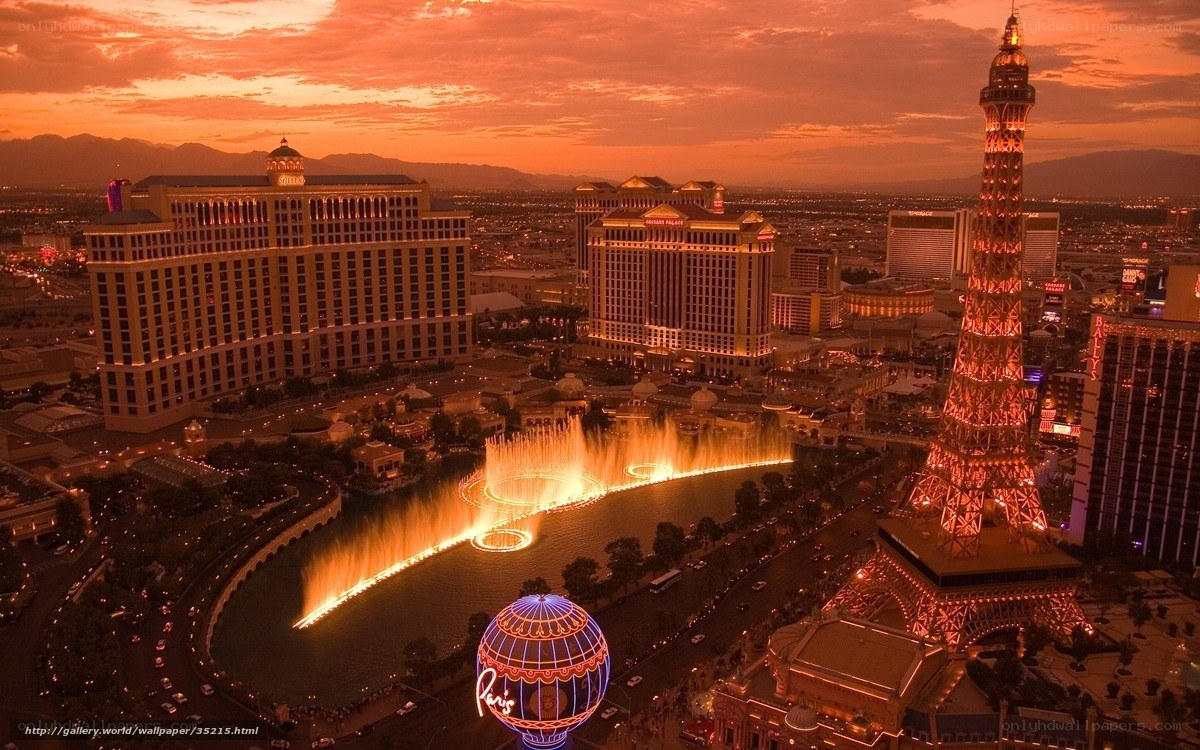 Las Vegas at sunset