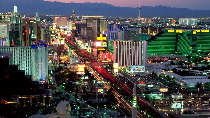 Las Vegas cityscape at dusk