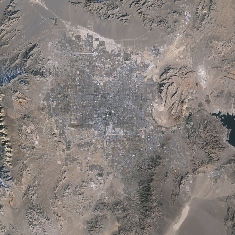 Las Vegas from space