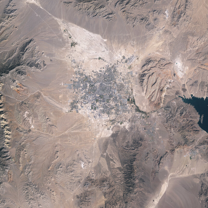 Las Vegas from space