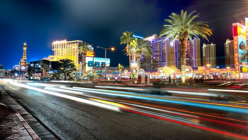 Las Vegas Night Scene — Blue