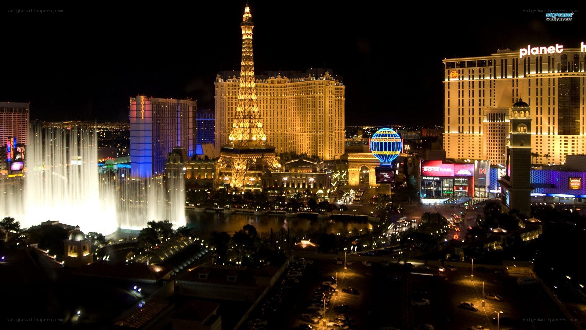 Las Vegas night skyline