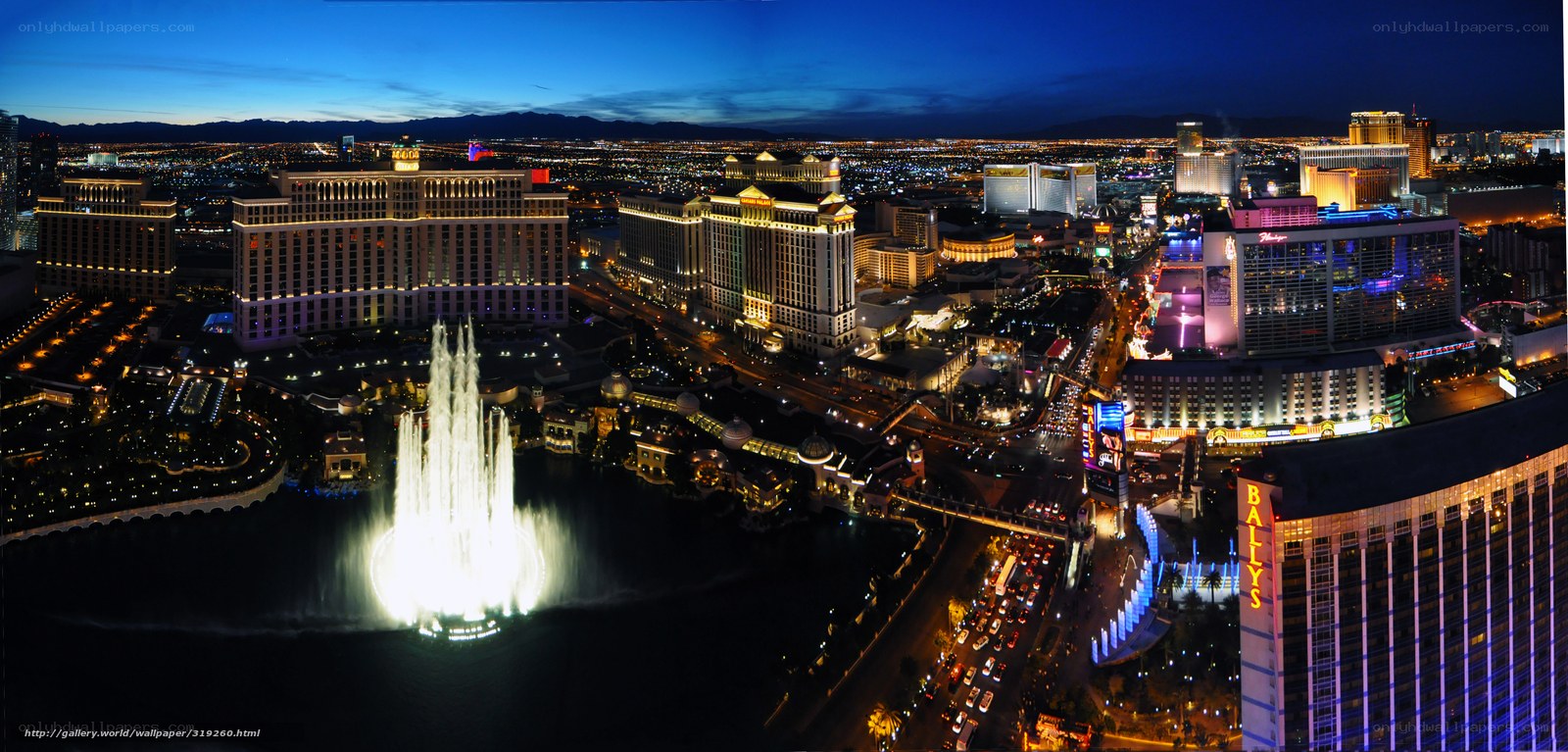 Las Vegas night skyline