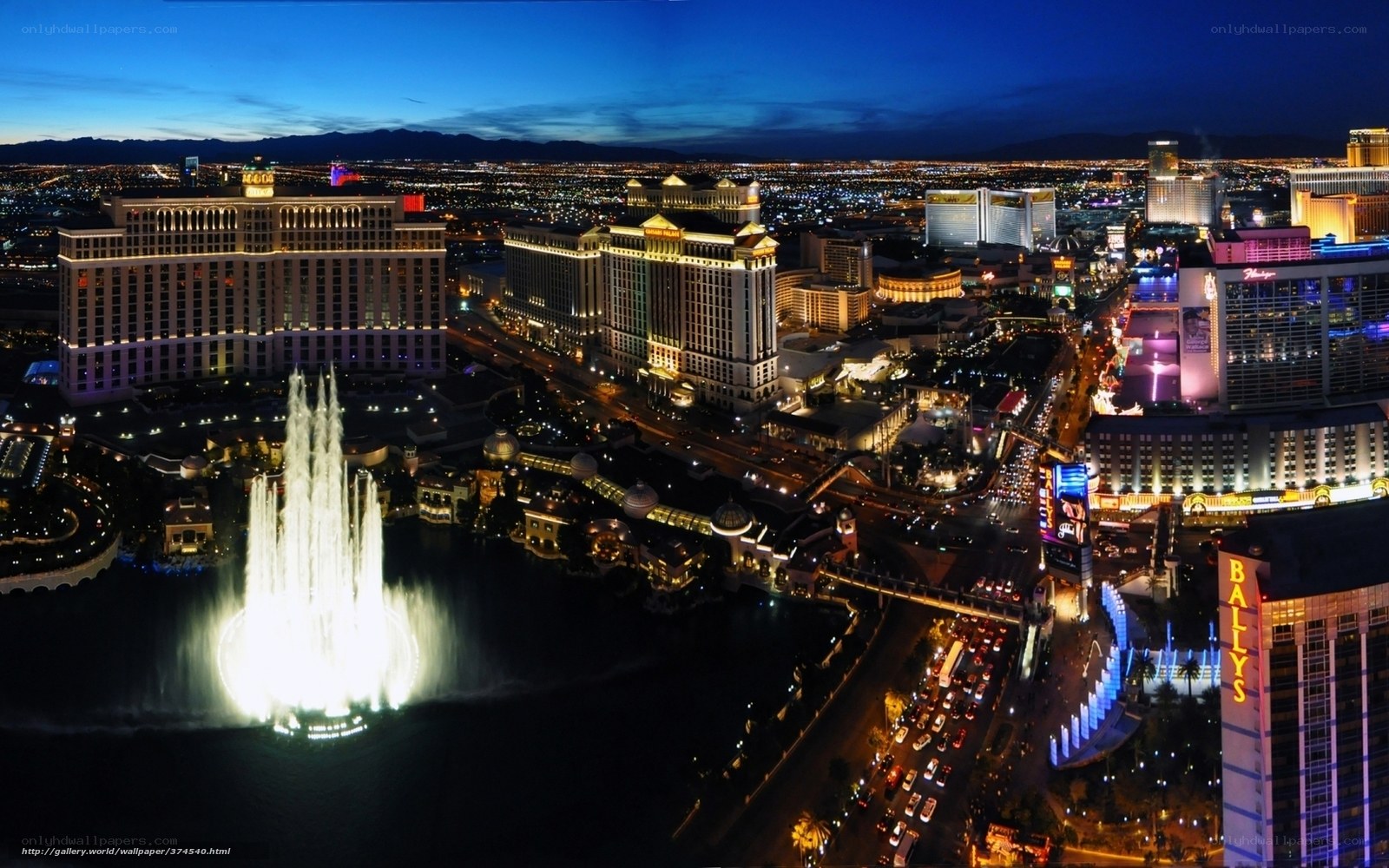 Las Vegas night skyline