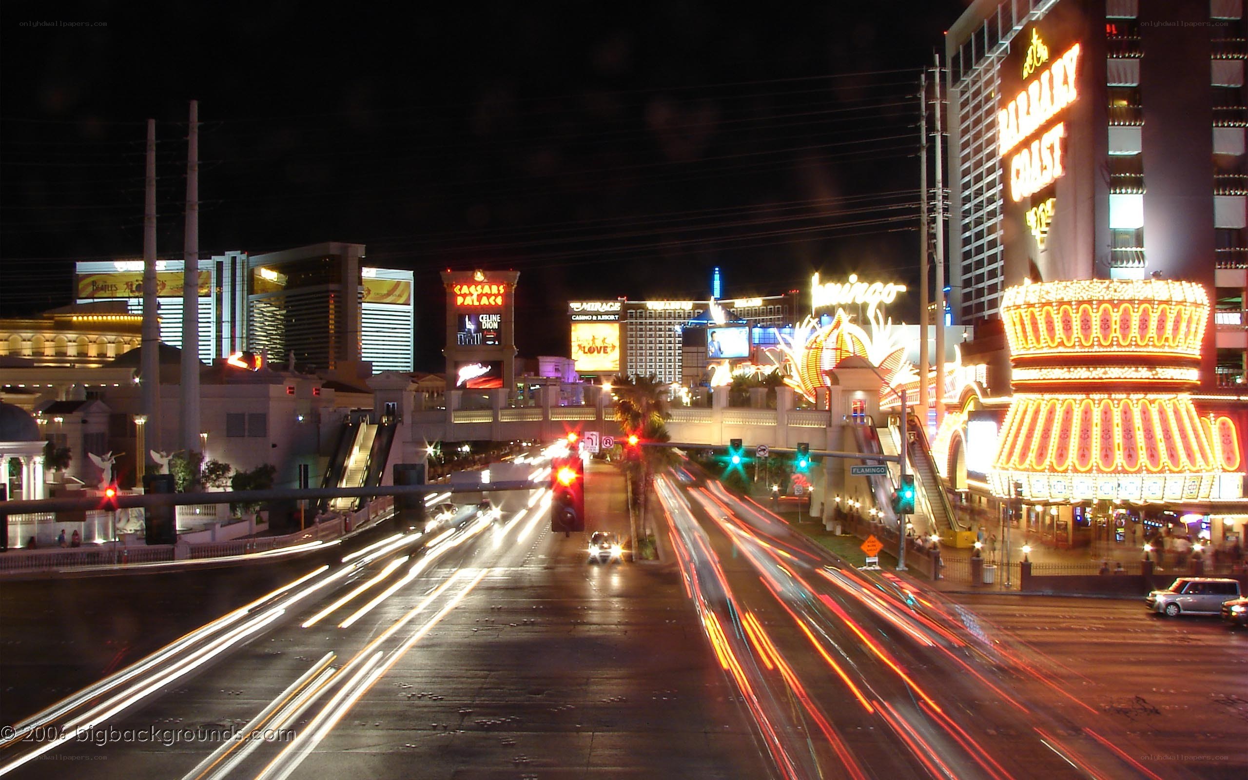 Las Vegas night traffic