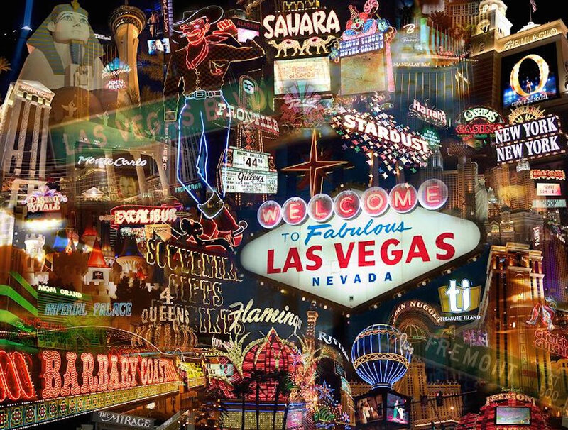 Las Vegas Sign Collage