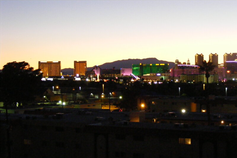 Las Vegas Skyline at Dusk — Orange, Calm