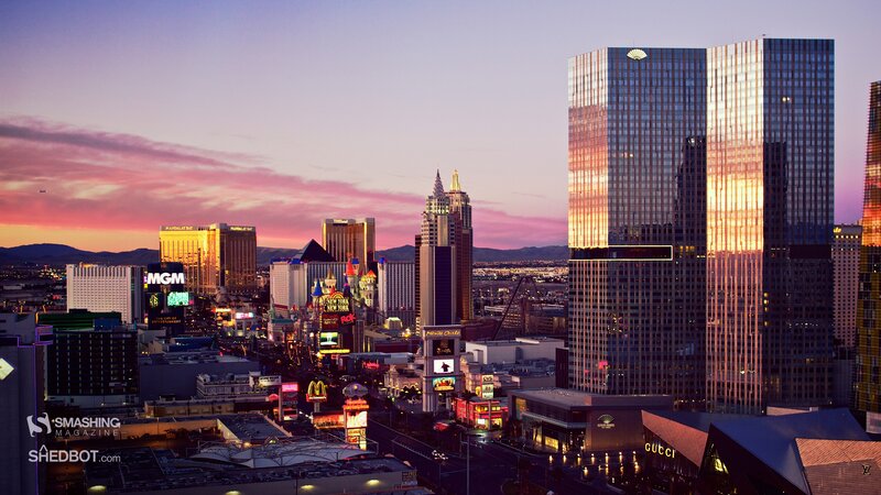 Las Vegas Skyline at Dusk — Purple, Dramatic, Sunset