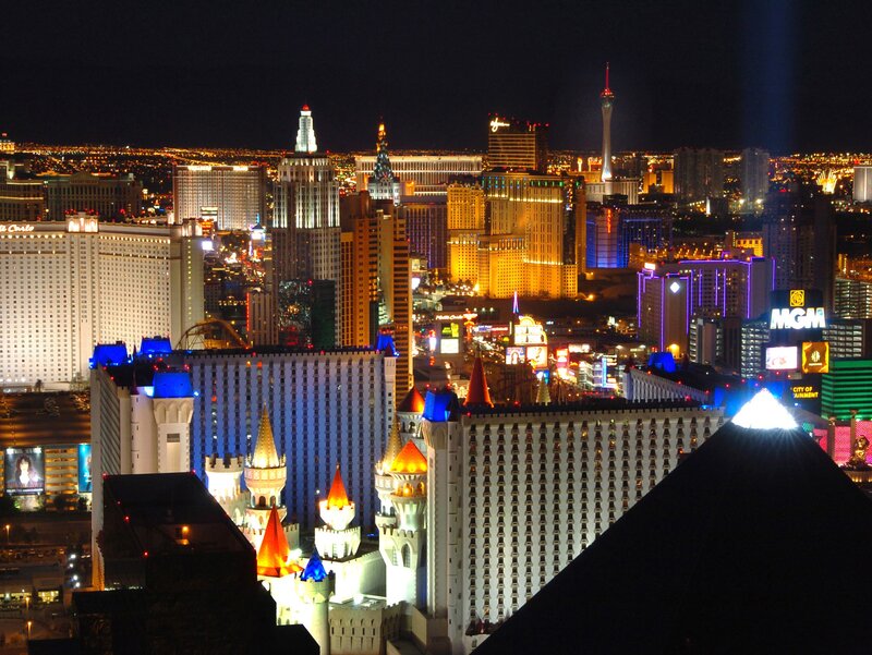 Las Vegas skyline at night