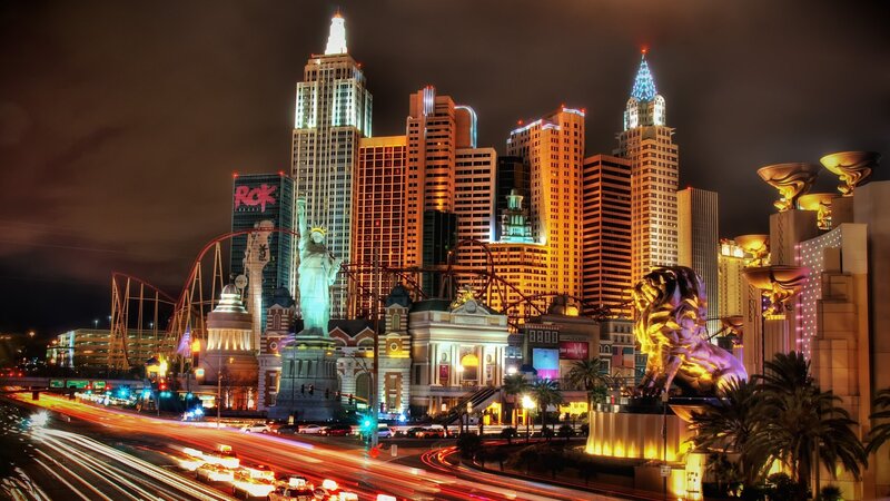 Las Vegas skyline at night