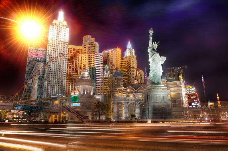 Las Vegas skyline at night