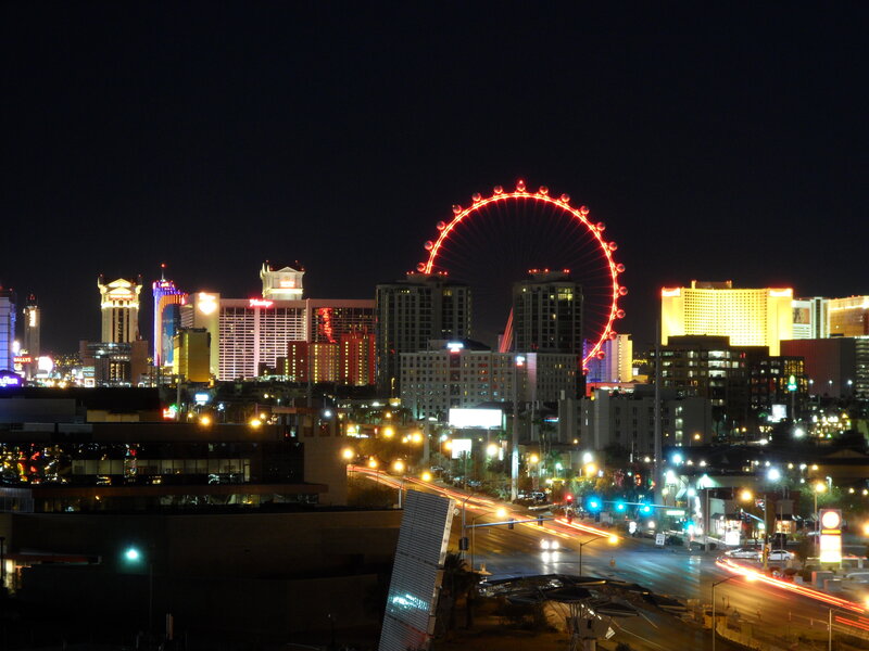Las Vegas Skyline at Night — Black, Nocturnal