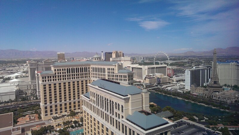 Las Vegas Skyline — Blue, Bright