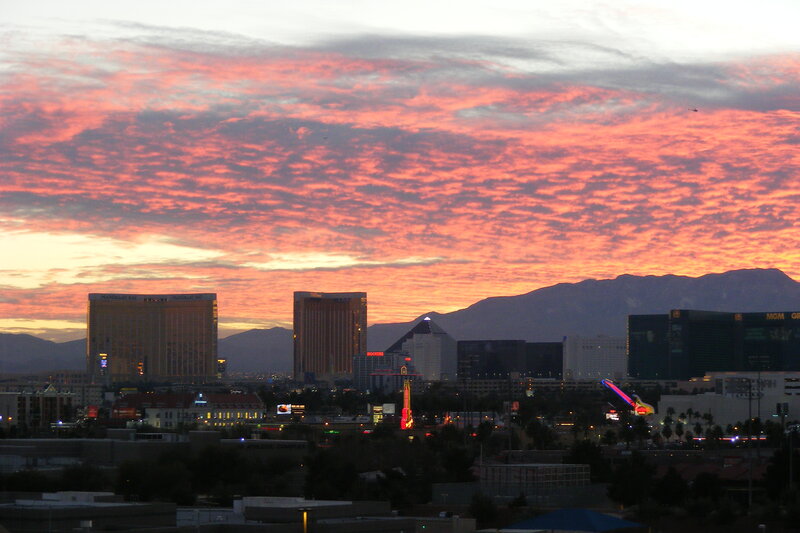 Las Vegas Skyline — Orange